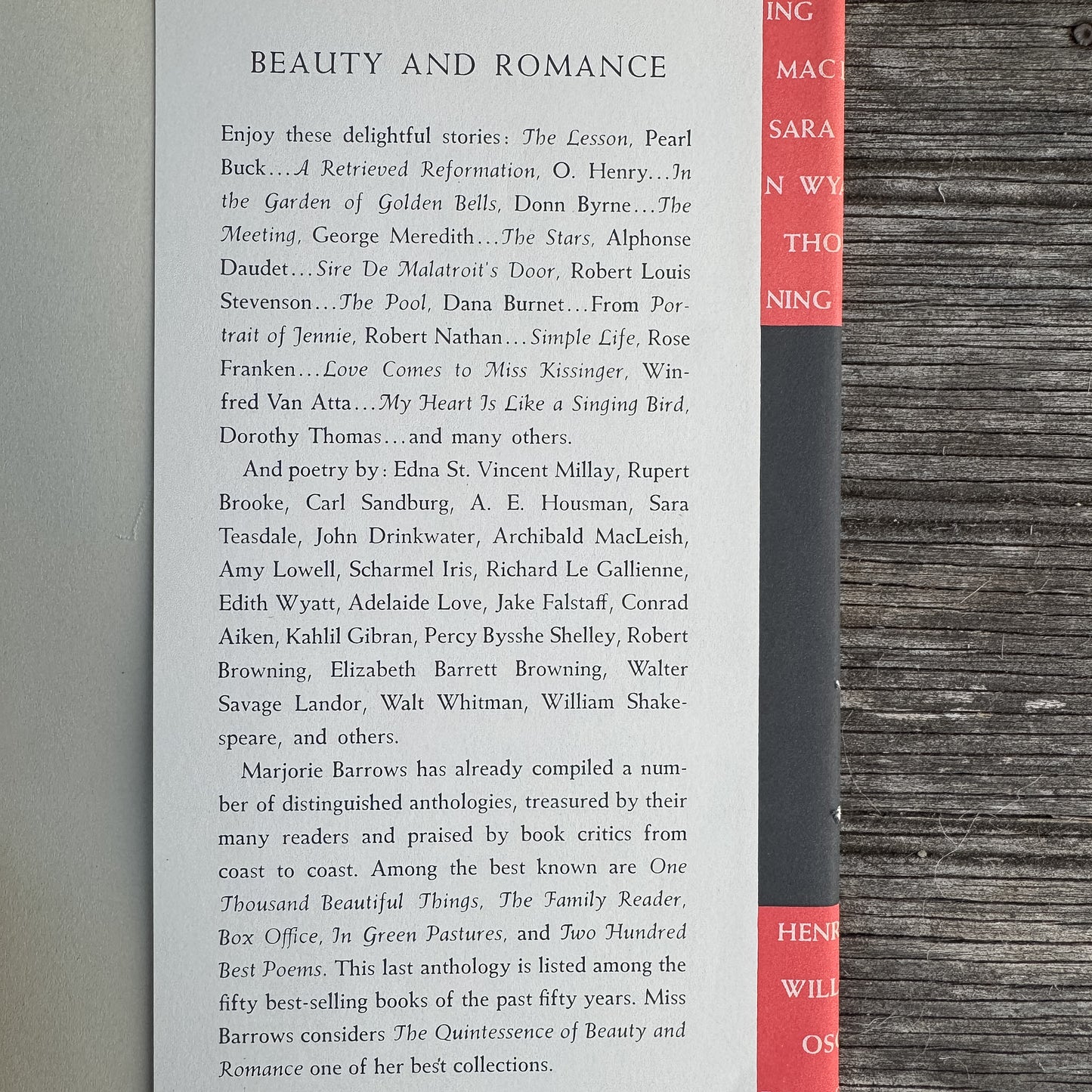The Quintessence of Beauty and Romance, Inspirational Prose and Poetry, 1955