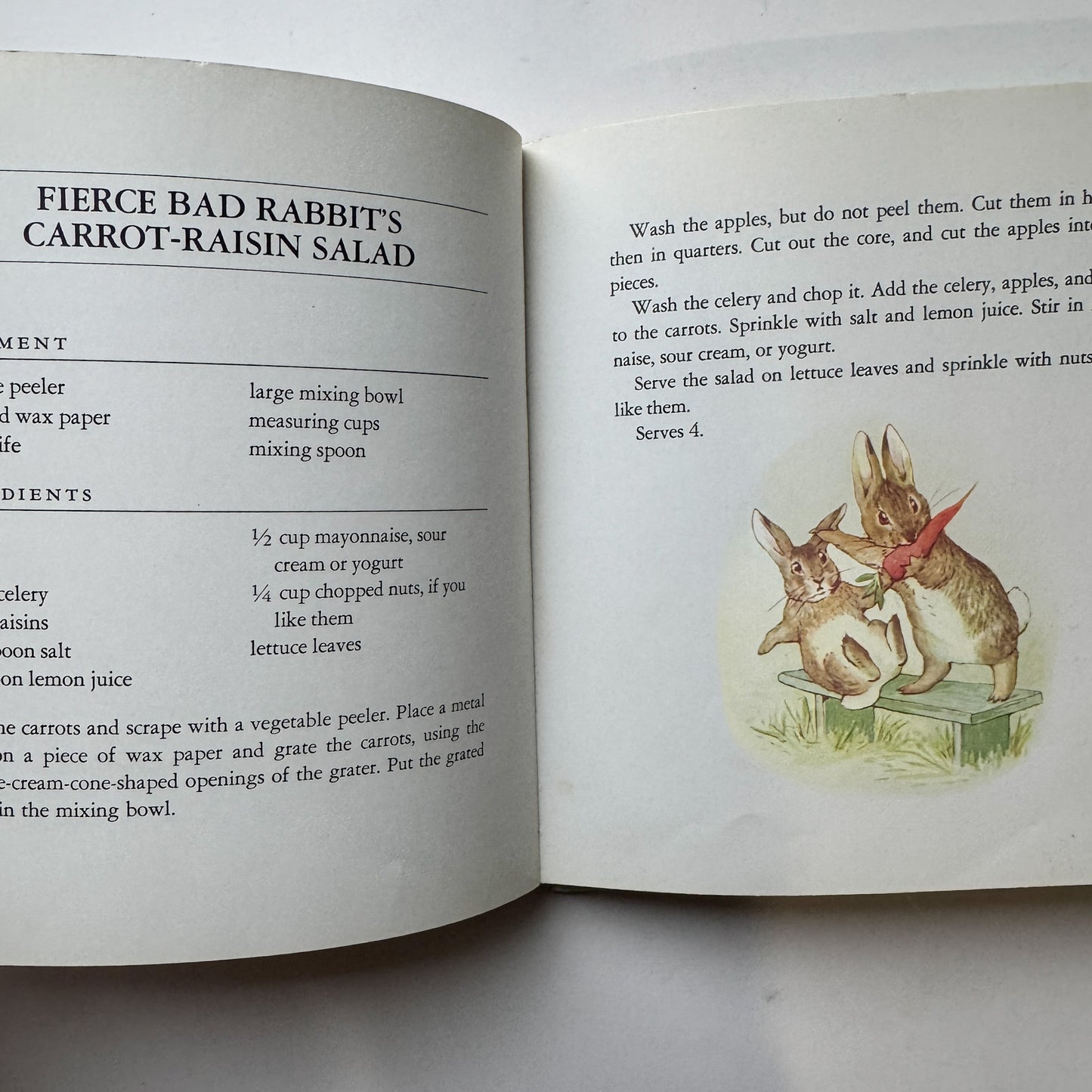 Peter Rabbit's Natural Foods Cookbook, 1977 Beatrix Potter