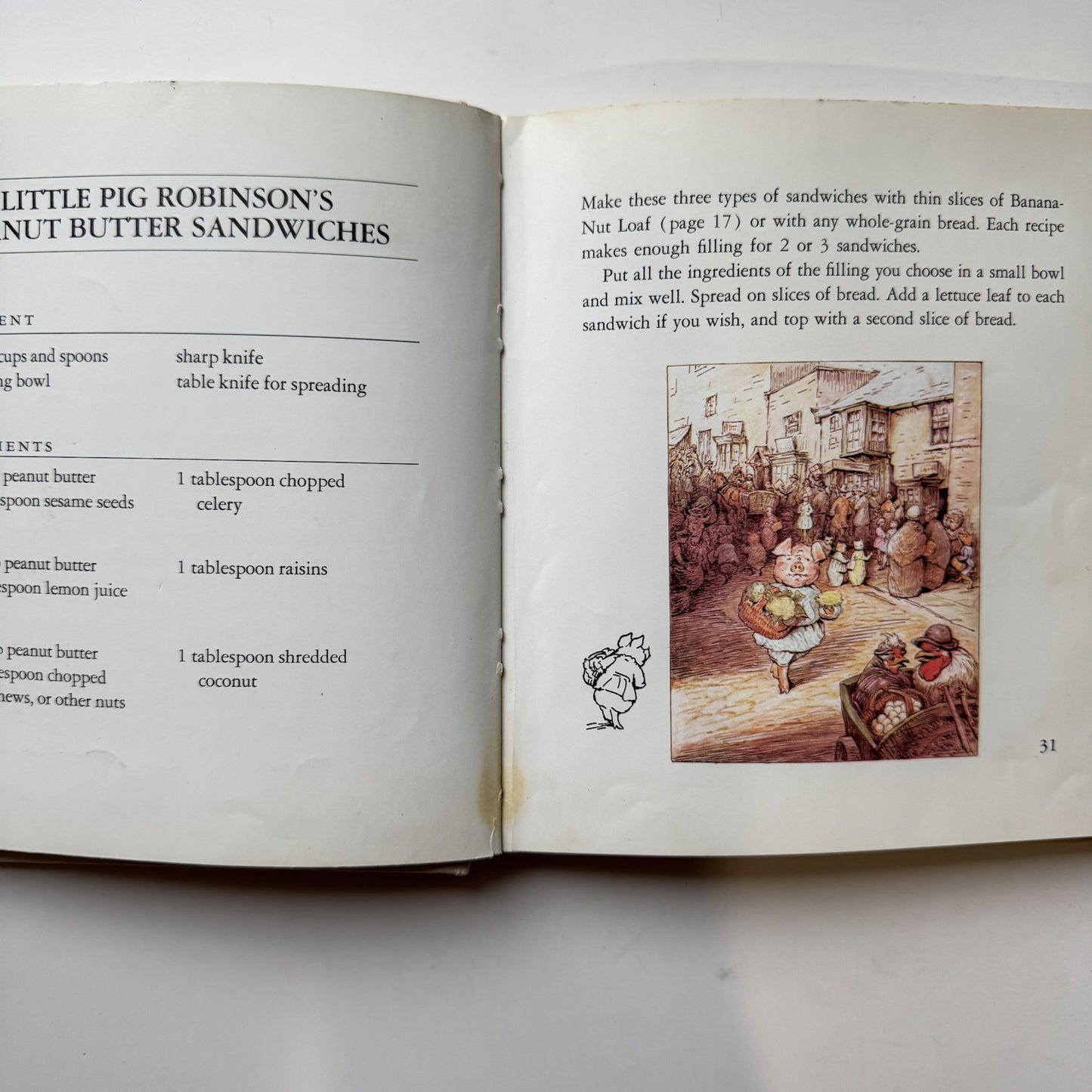 Peter Rabbit's Natural Foods Cookbook, 1977 Beatrix Potter