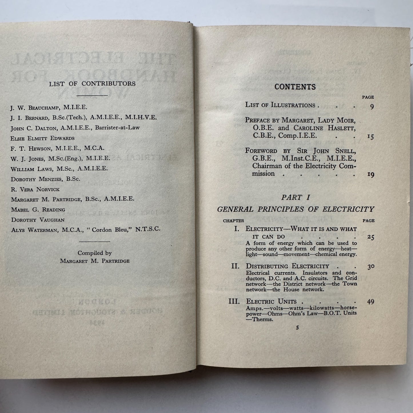 The Electrical Handbook for Women, 1934, Illustrated Hardcover