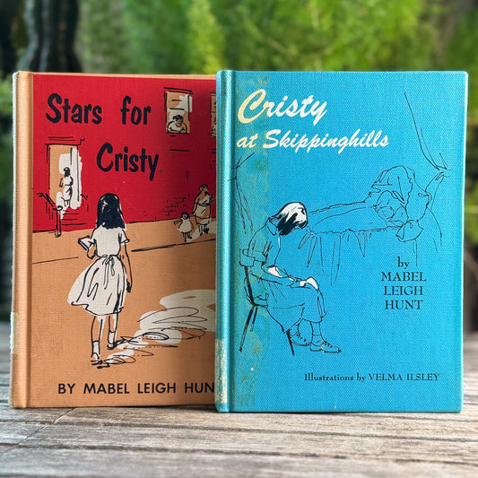 Set of Two Mabel Leigh Hunt Books: Cristy at Skippinghills and Stars for Cristy, 1958 and 1956