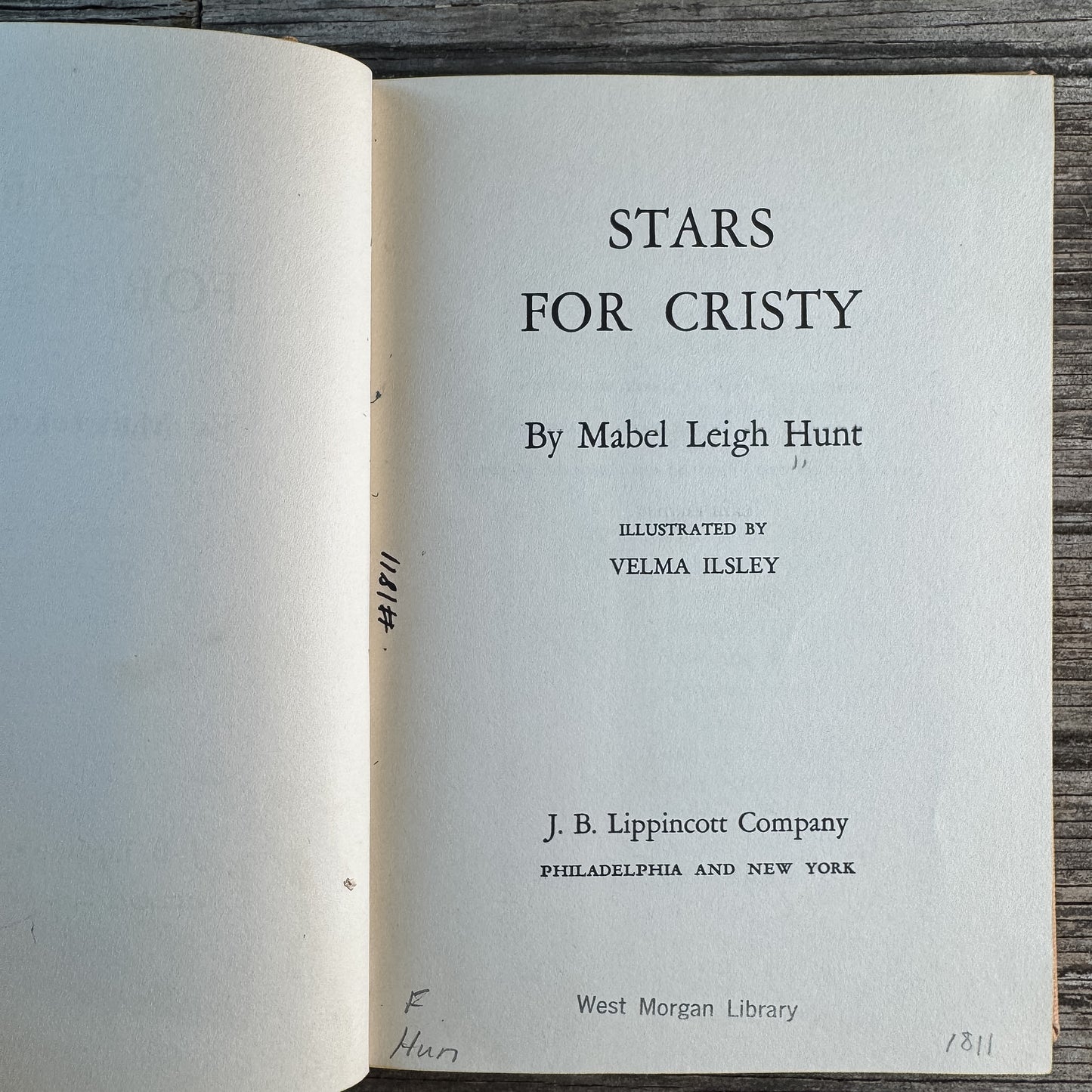 Set of Two Mabel Leigh Hunt Books: Cristy at Skippinghills and Stars for Cristy, 1958 and 1956