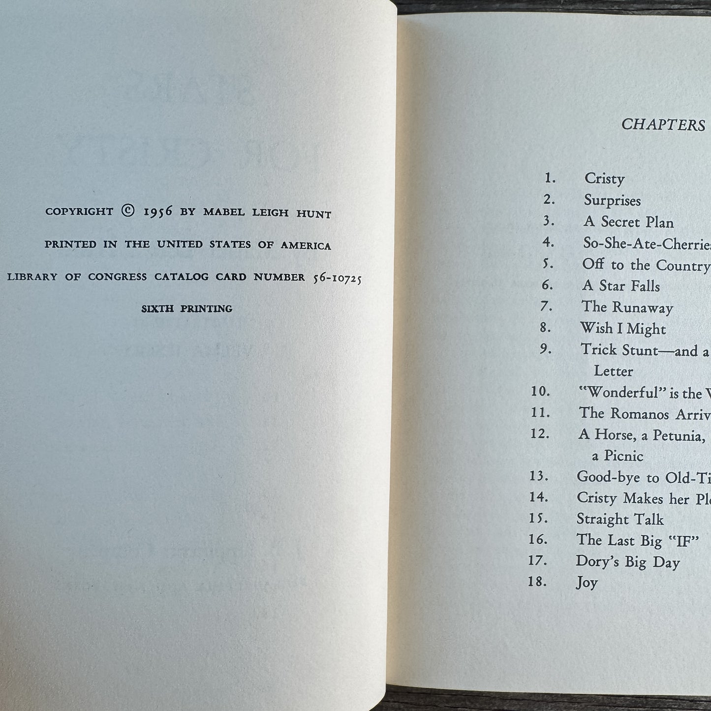 Set of Two Mabel Leigh Hunt Books: Cristy at Skippinghills and Stars for Cristy, 1958 and 1956