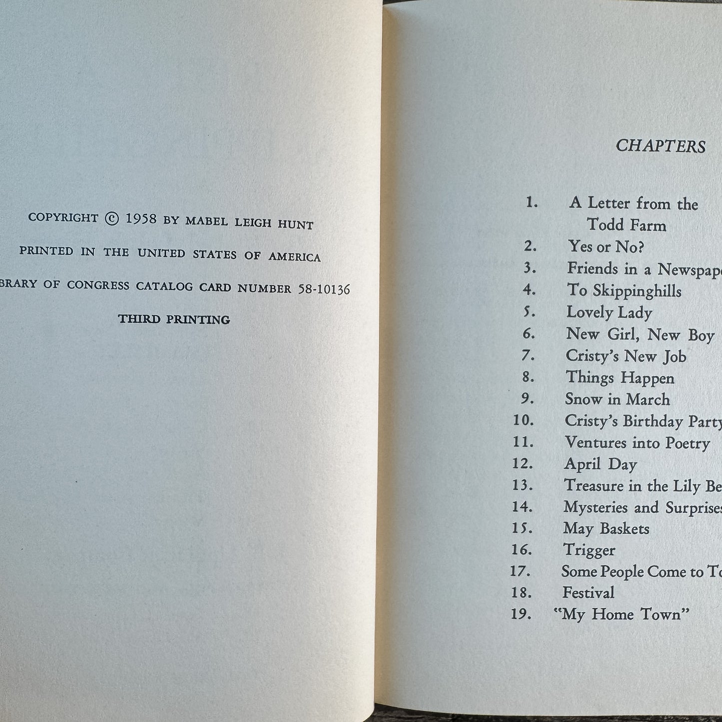 Set of Two Mabel Leigh Hunt Books: Cristy at Skippinghills and Stars for Cristy, 1958 and 1956