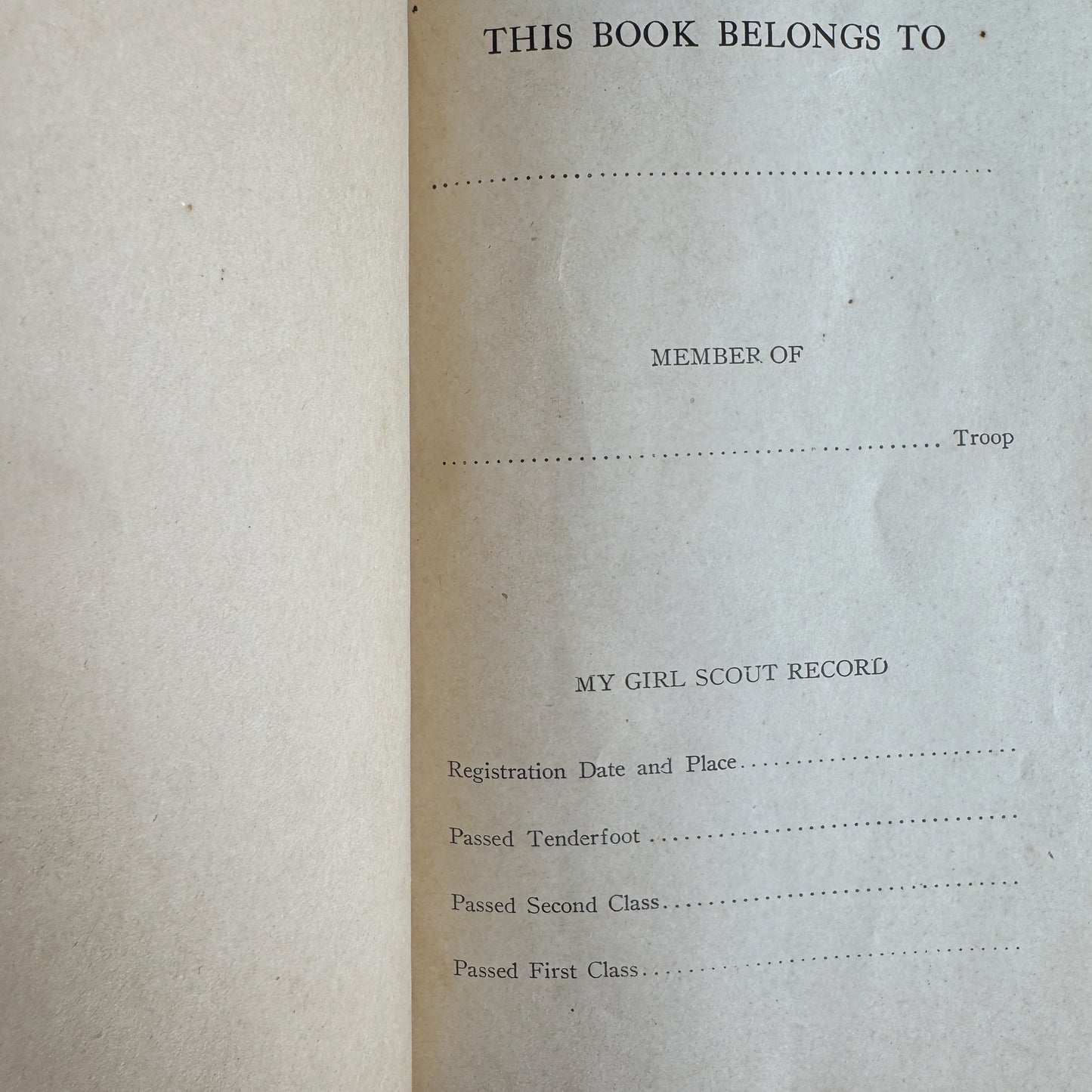 Girl Scout Handbook, Revised Edition, January 1930