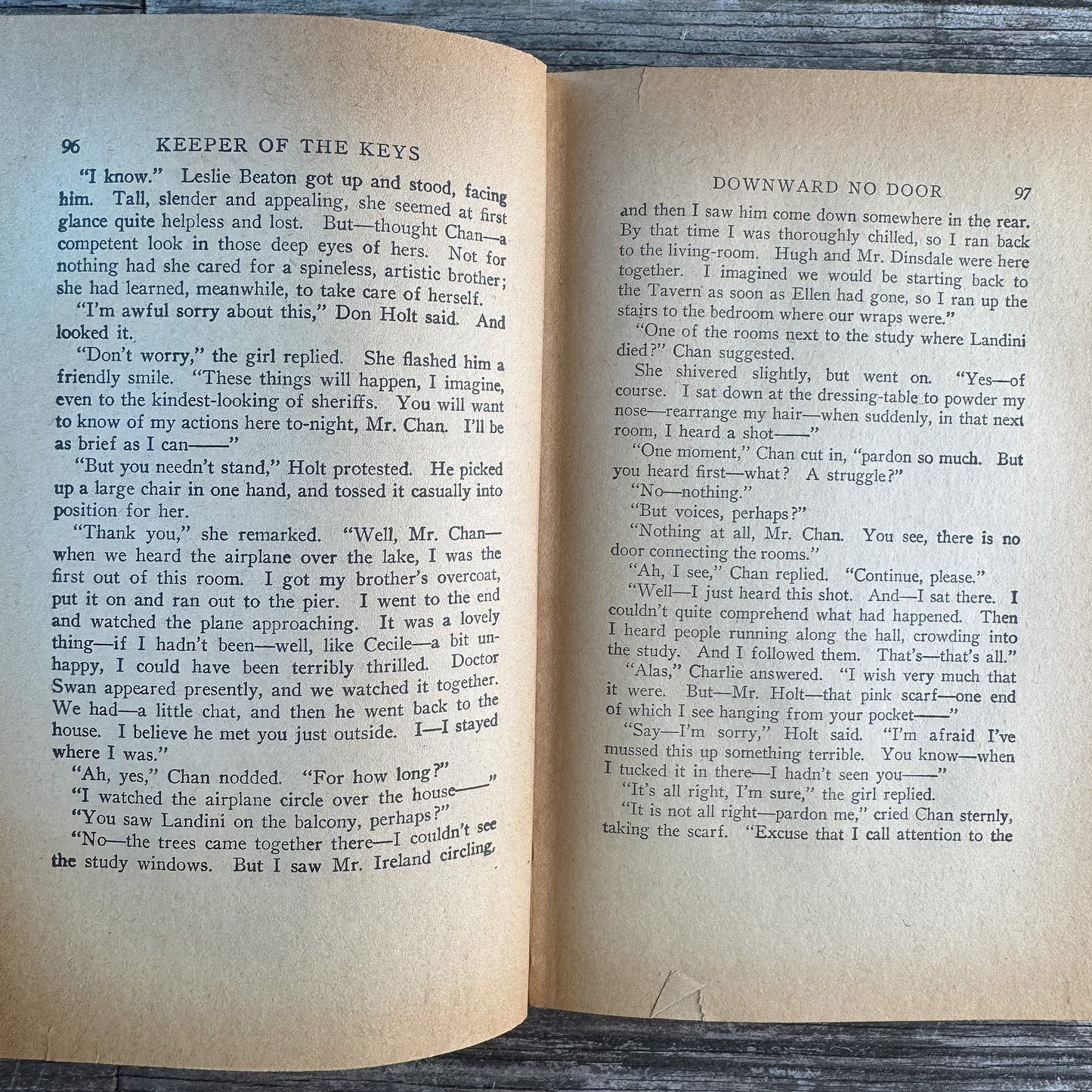 Keeper of the Keys, Earl Derr Biggers, 1932, A Charlie Chan Story
