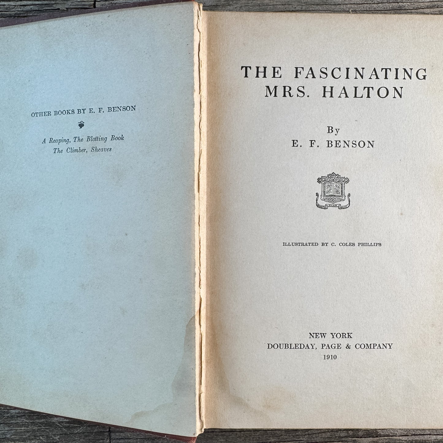 The Fascinating Mrs. Halton, Edwardian Domestic Fiction, E.F. Benson, 1910