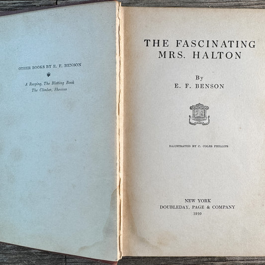 The Fascinating Mrs. Halton, Edwardian Domestic Fiction, E.F. Benson, 1910