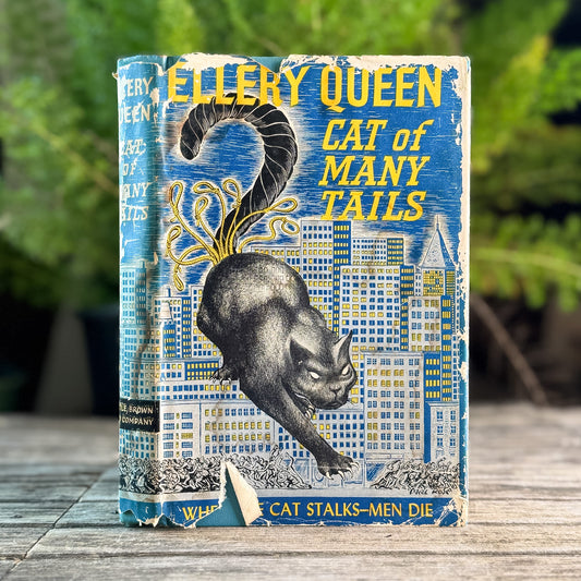 Cat of Many Tales, Ellery Queen, 1949, Book Club Edition, Mystery Novel