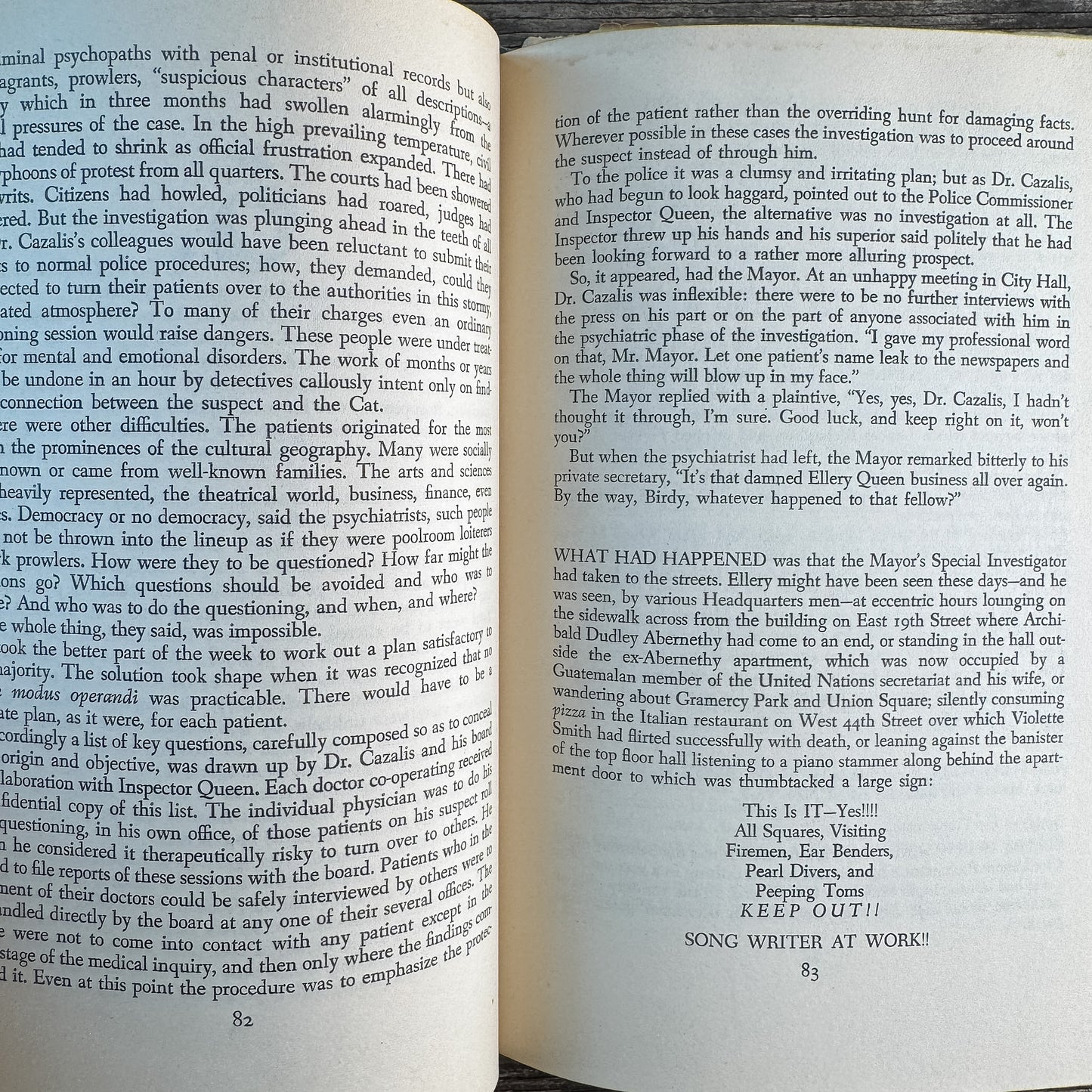 Cat of Many Tales, Ellery Queen, 1949, Book Club Edition, Mystery Novel