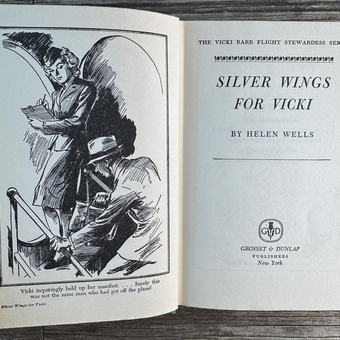 Silver Wings for Vicki, Helen Wells, 1947, The Vicki Barr Flight Stewardess Series