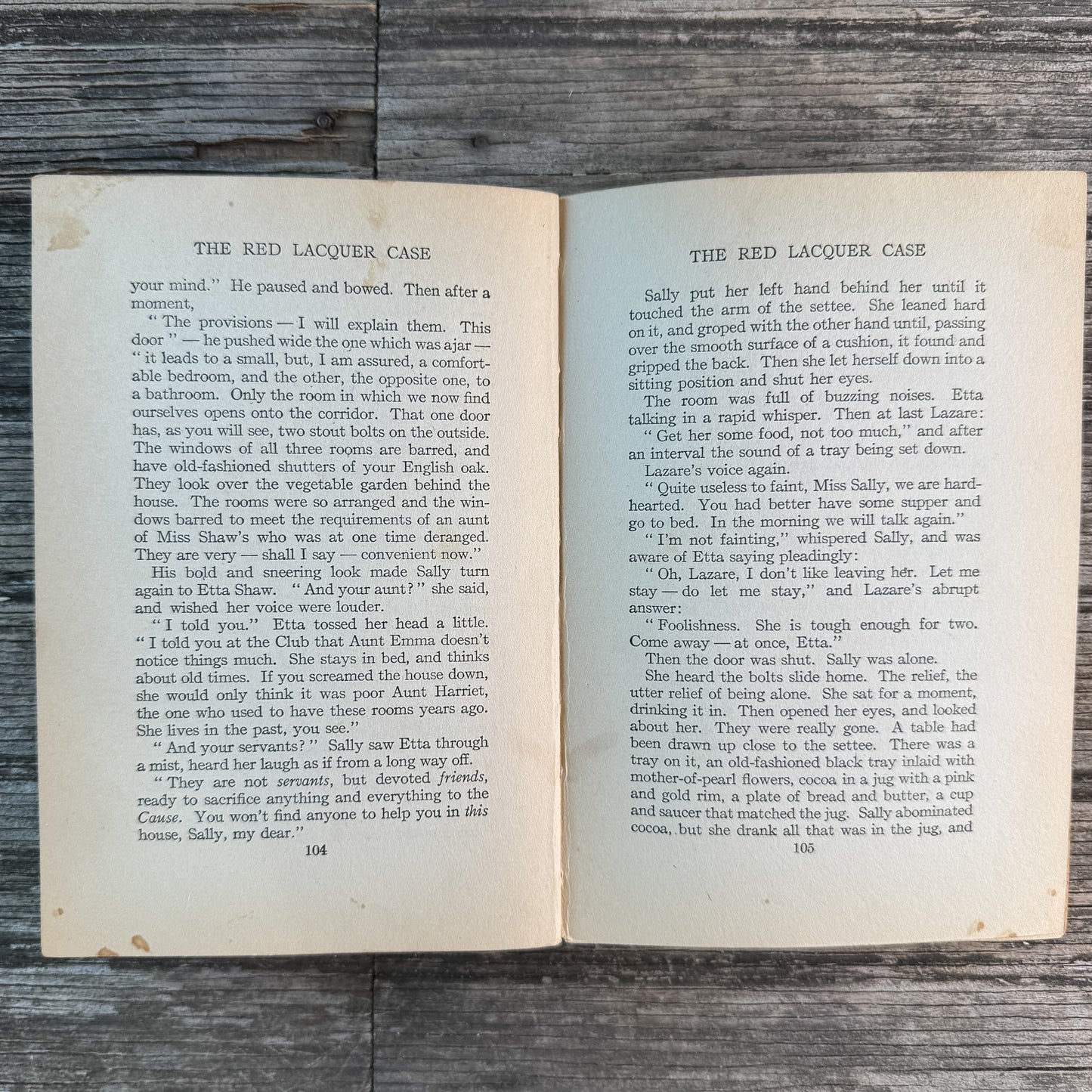 The Red Lacquer Case, Patricia Wentworth, 1924, 2nd Printing Mystery