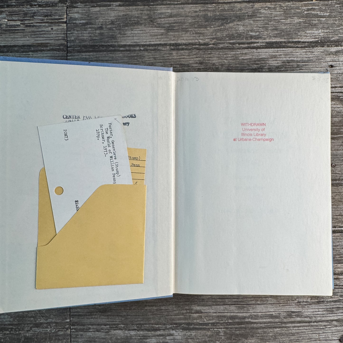 The World of William Penn, Genevieve Foster, 1973