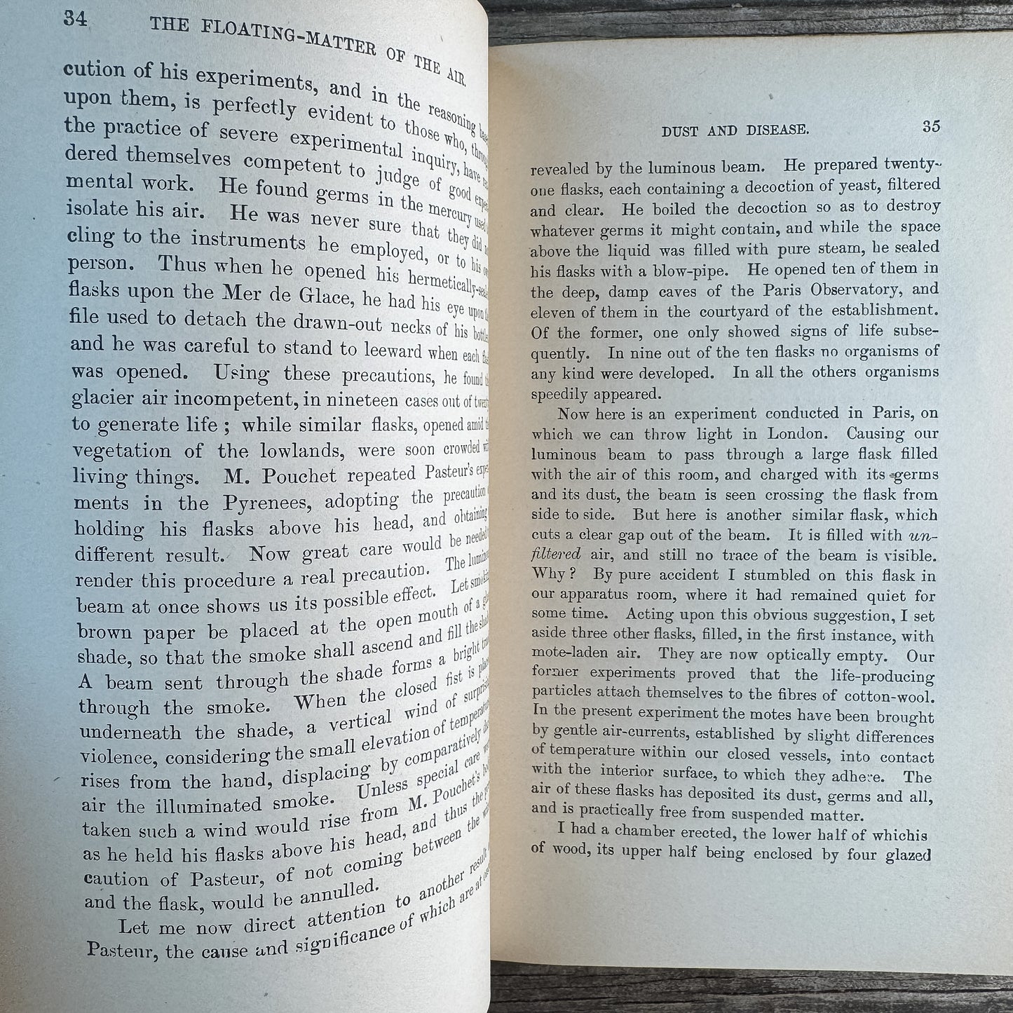 Essays on the Floating Matter of the Air in Relation to Putrefaction and Infection, John Tyndall, 1895