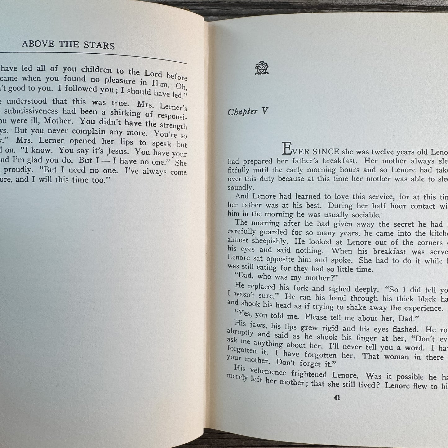Above the Stars, Edith Snyder Pedersen, 1945, 2nd Printing 1946