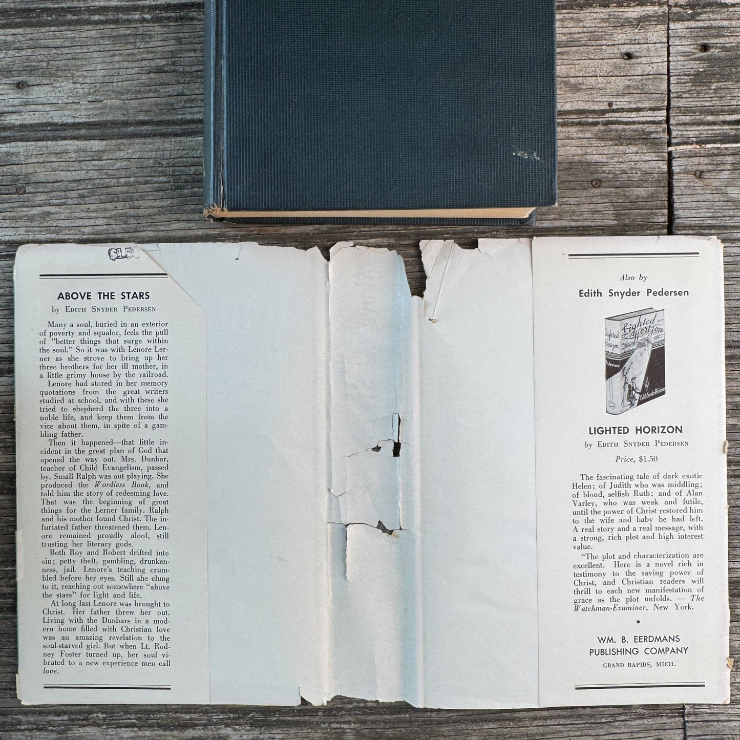 Above the Stars, Edith Snyder Pedersen, 1945, 2nd Printing 1946