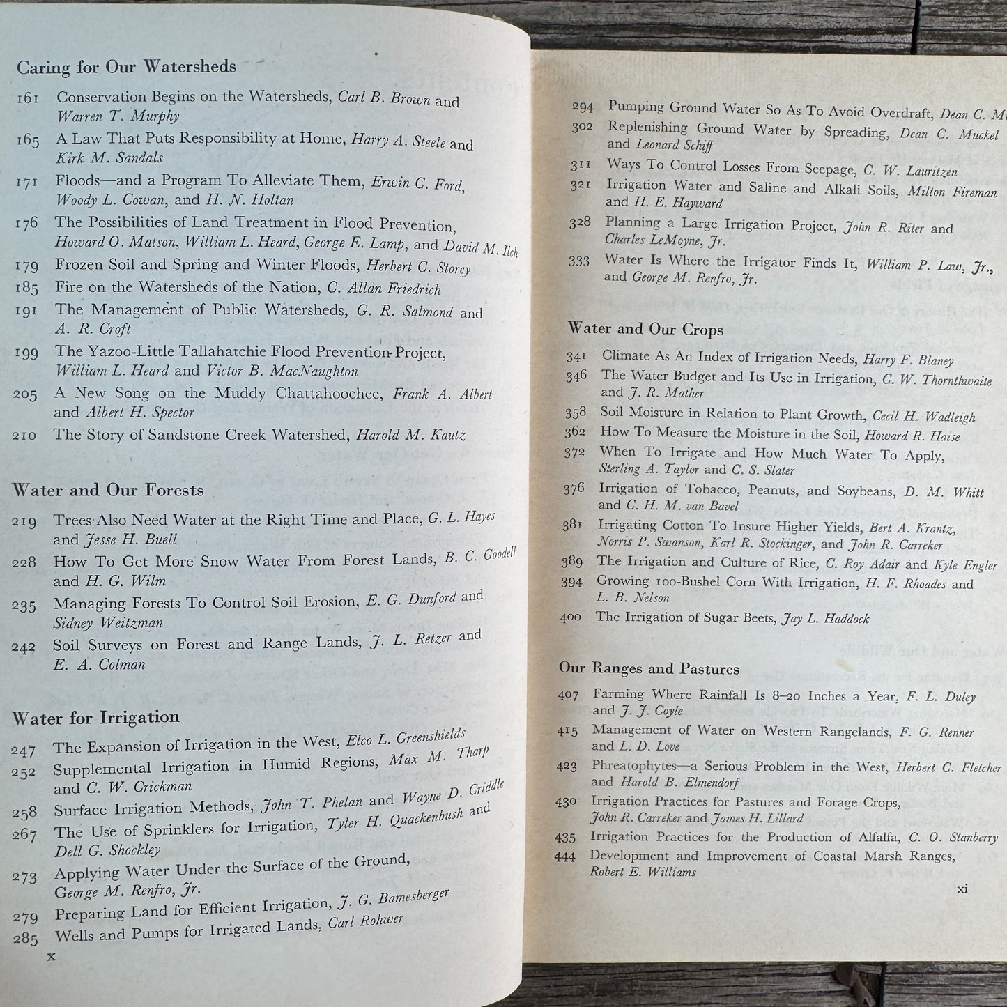 Water: The Yearbook of Agriculture, United States Department of Agriculture, 1955