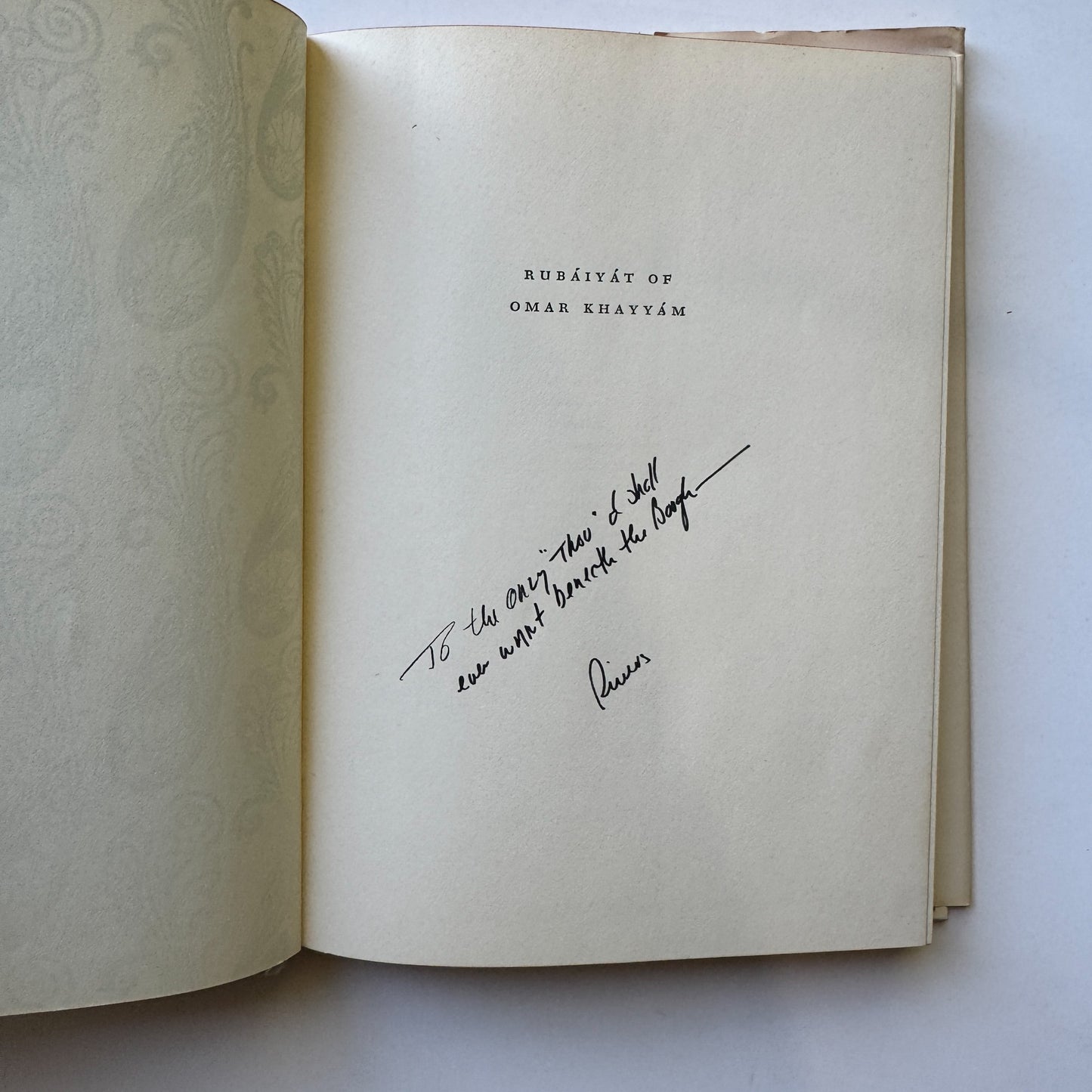 The Rubaiyat of Omar Khyyam, 1952