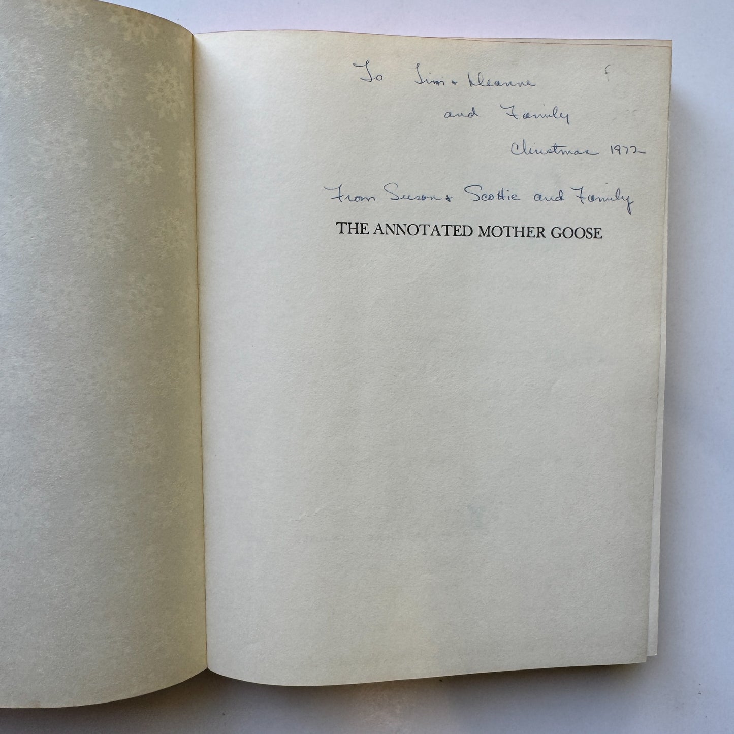 The Annotated Mother Goose, 1962 Hardcover