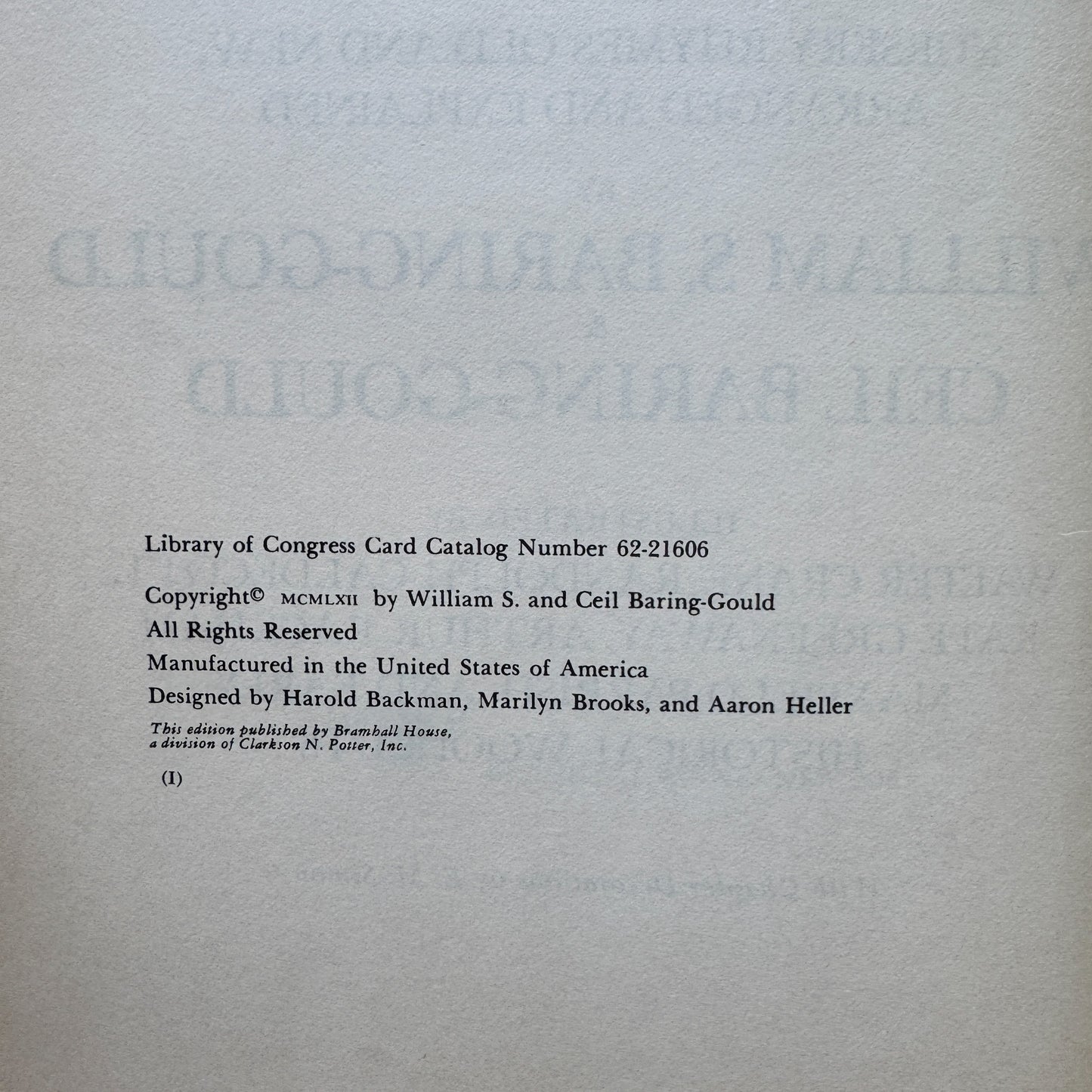 The Annotated Mother Goose, 1962 Hardcover