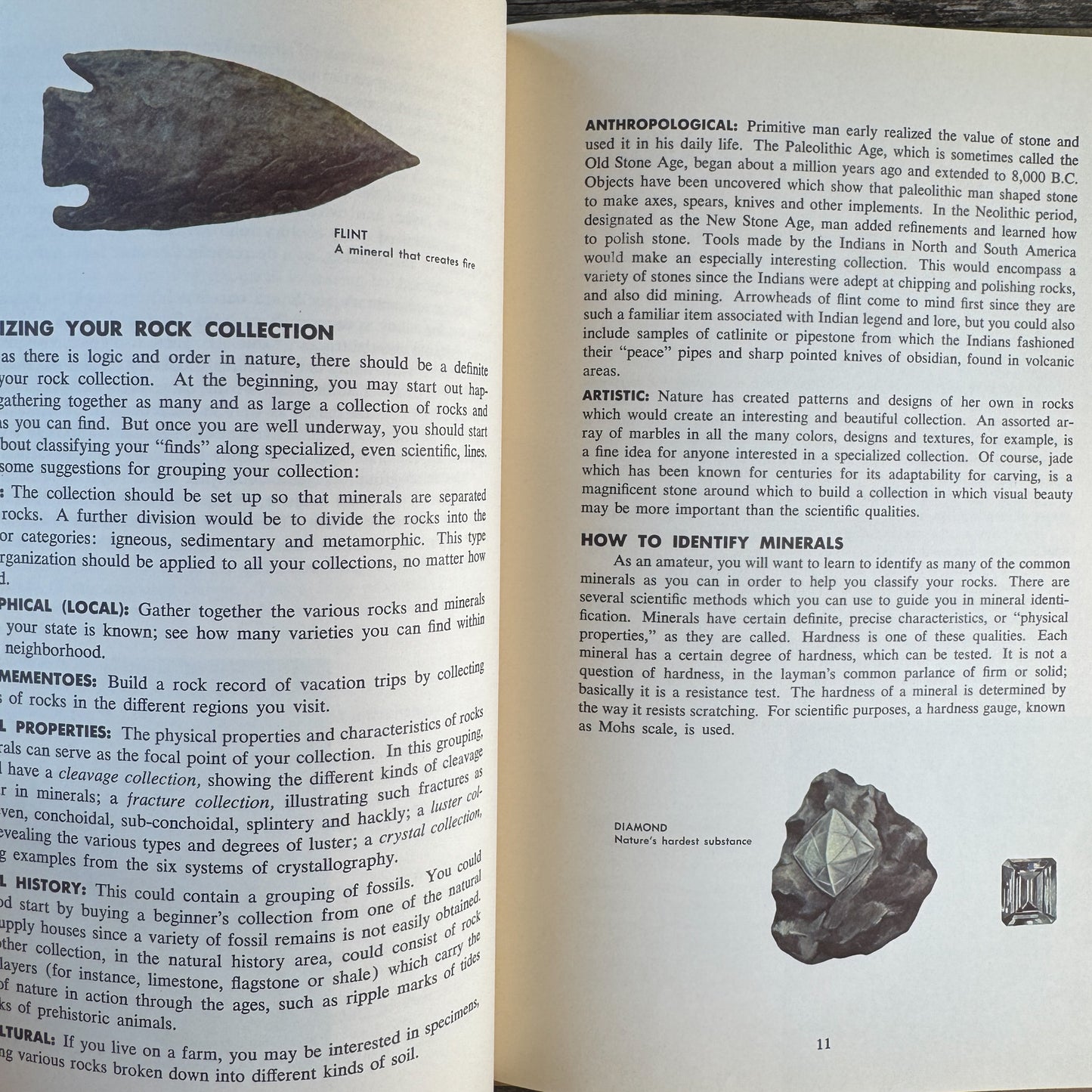 Starting a Rock and Mineral Collection, Miriam Gilbert, 1961 Hardcover