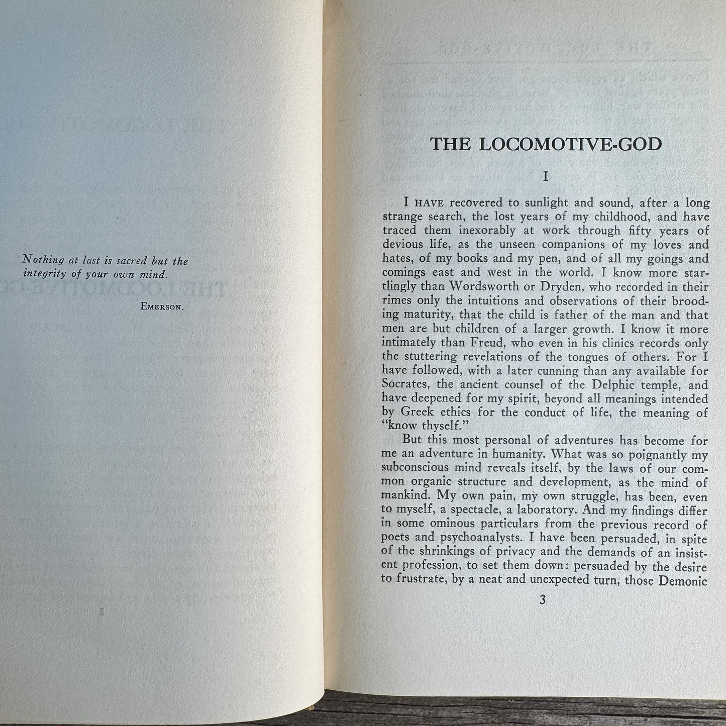 The Locomotive-God, William Ellery Leonard, 1927