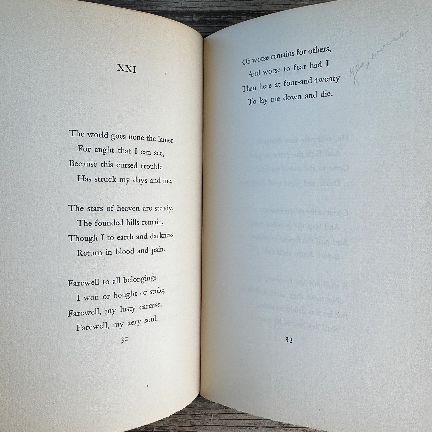 More Poems, A.E. Housman, 1936, Book of the Month Club Edition