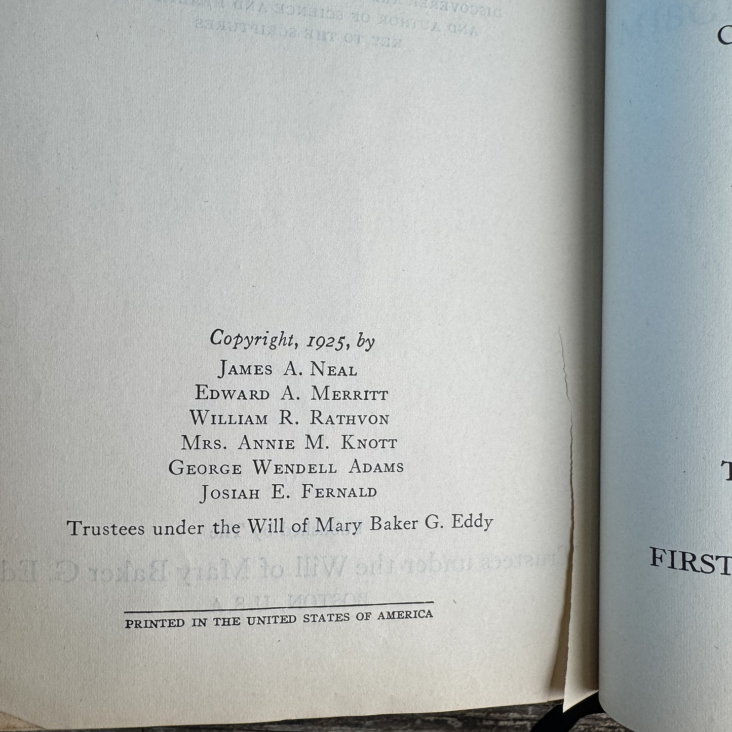Prose Works Other Than Science and Health, Mary Baker Eddy, 1925