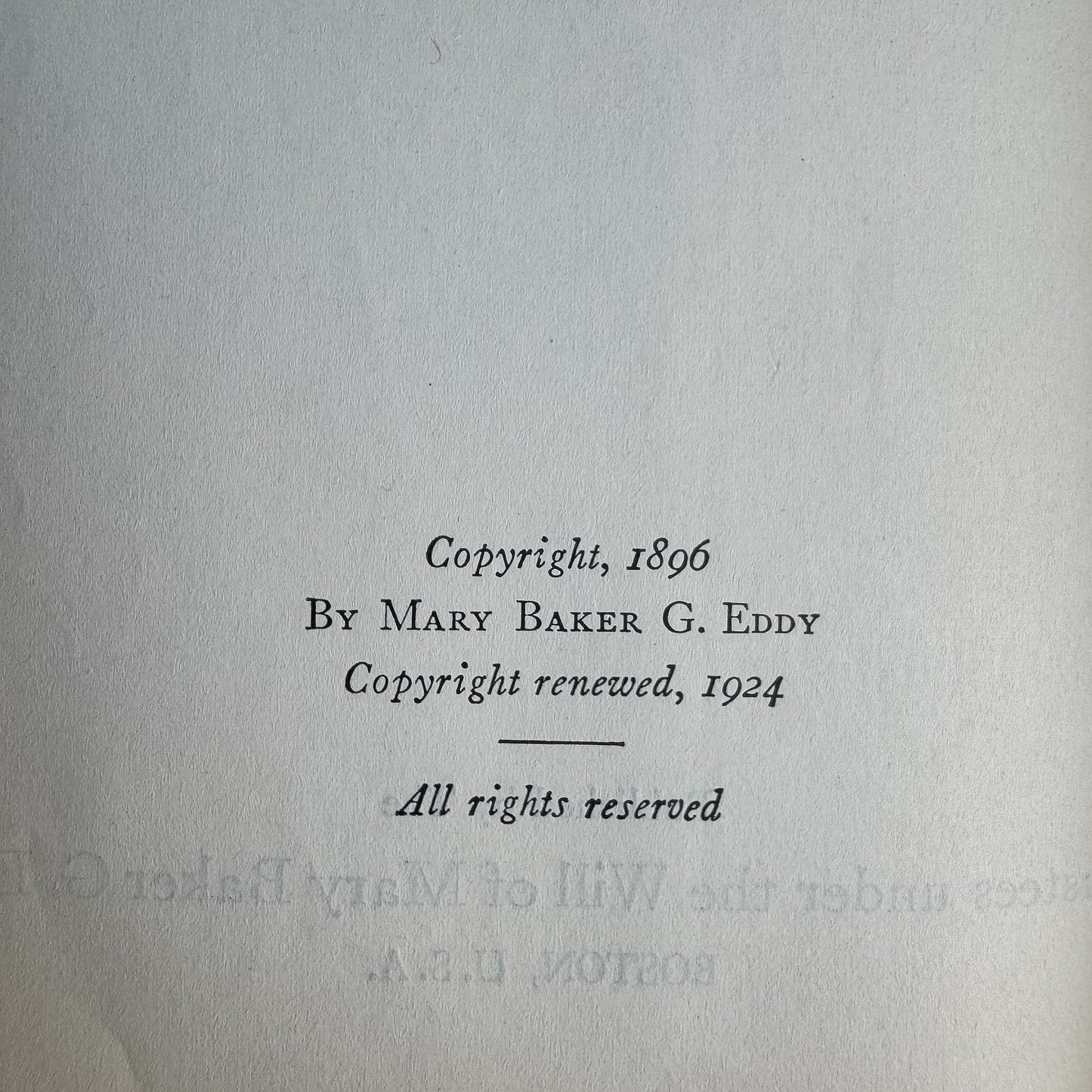 Prose Works Other Than Science and Health, Mary Baker Eddy, 1925