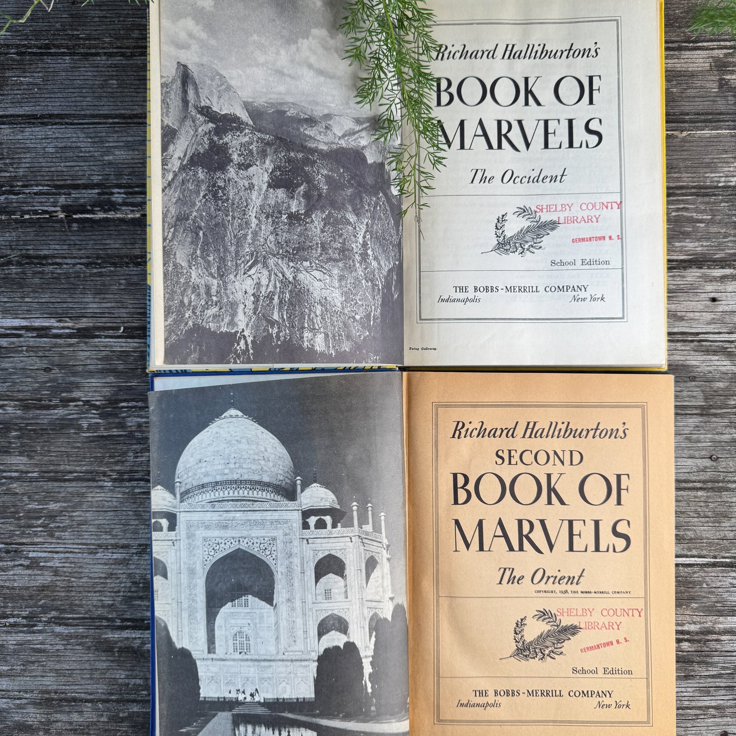 Richard Halliburton's Book of Marvels Set of 2
