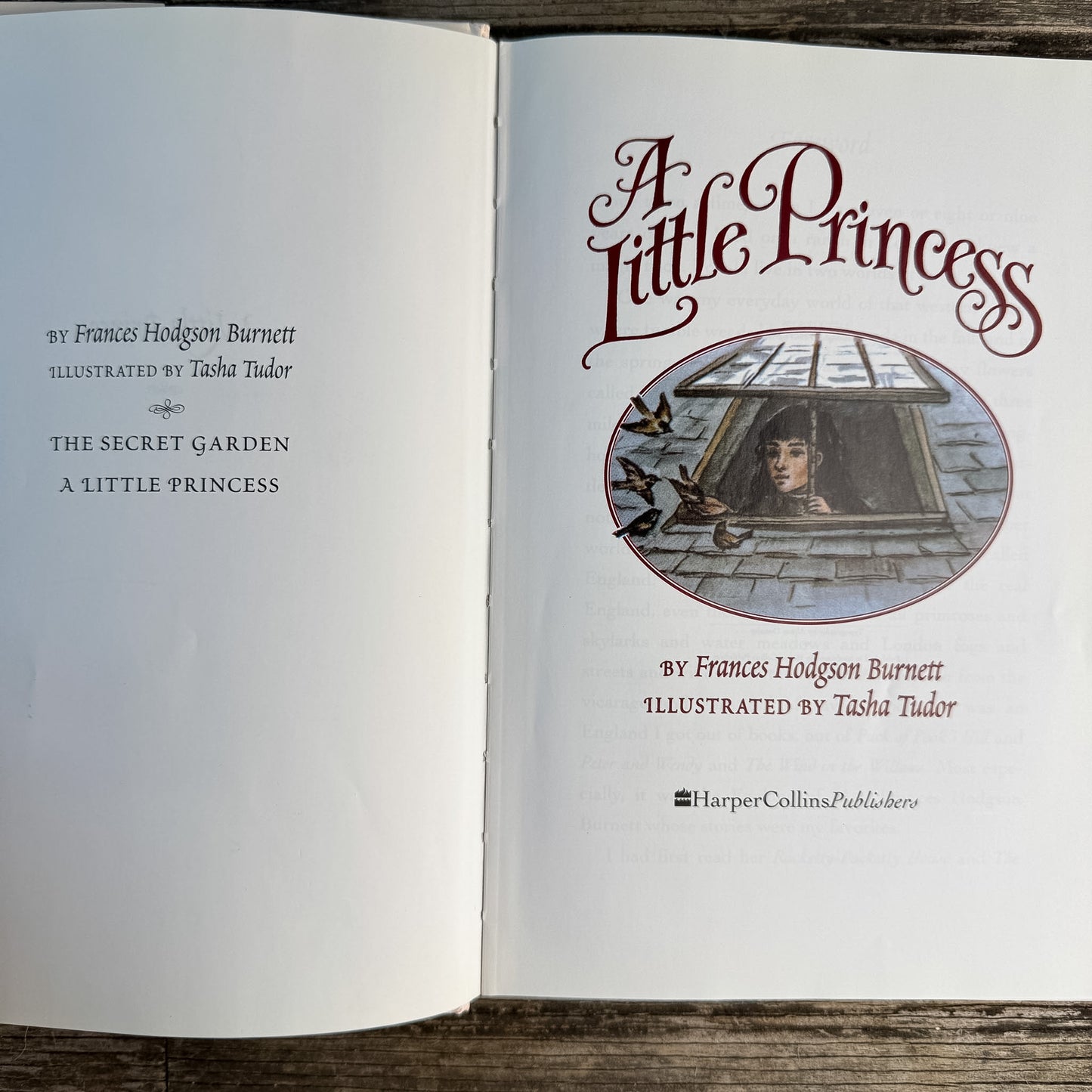 A Little Princess, Frances Hodgson Burnett, 1992, Illustrated by Tasha Tudor