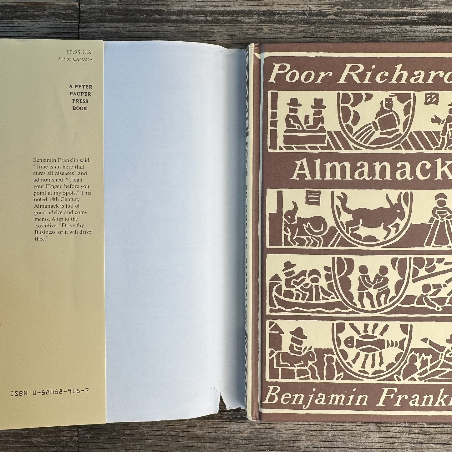 Poor Richard's Almanack, Benjamin Franklin, Peter Pauper Press Edition