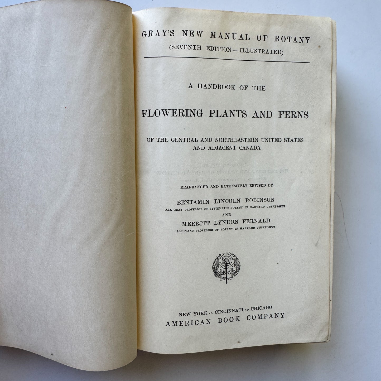 Gray's New Manual of Botany, Seventh Edition, 1908, Hardcover