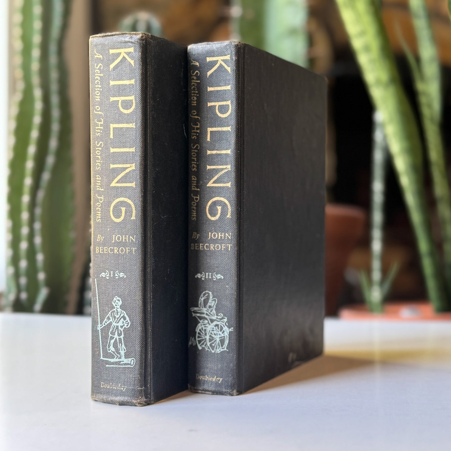 Kipling: A Selection of His Stories and Poems Two Volume Hardcover Set 1956