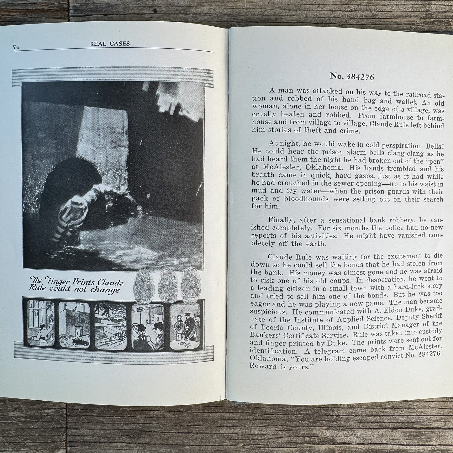 Finger Prints, Secret Service, Crime Detection, T.G. Cooke, 1930 Second Edition