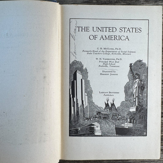 The United States of America, Art Deco Laidlaw Brothers, 1945