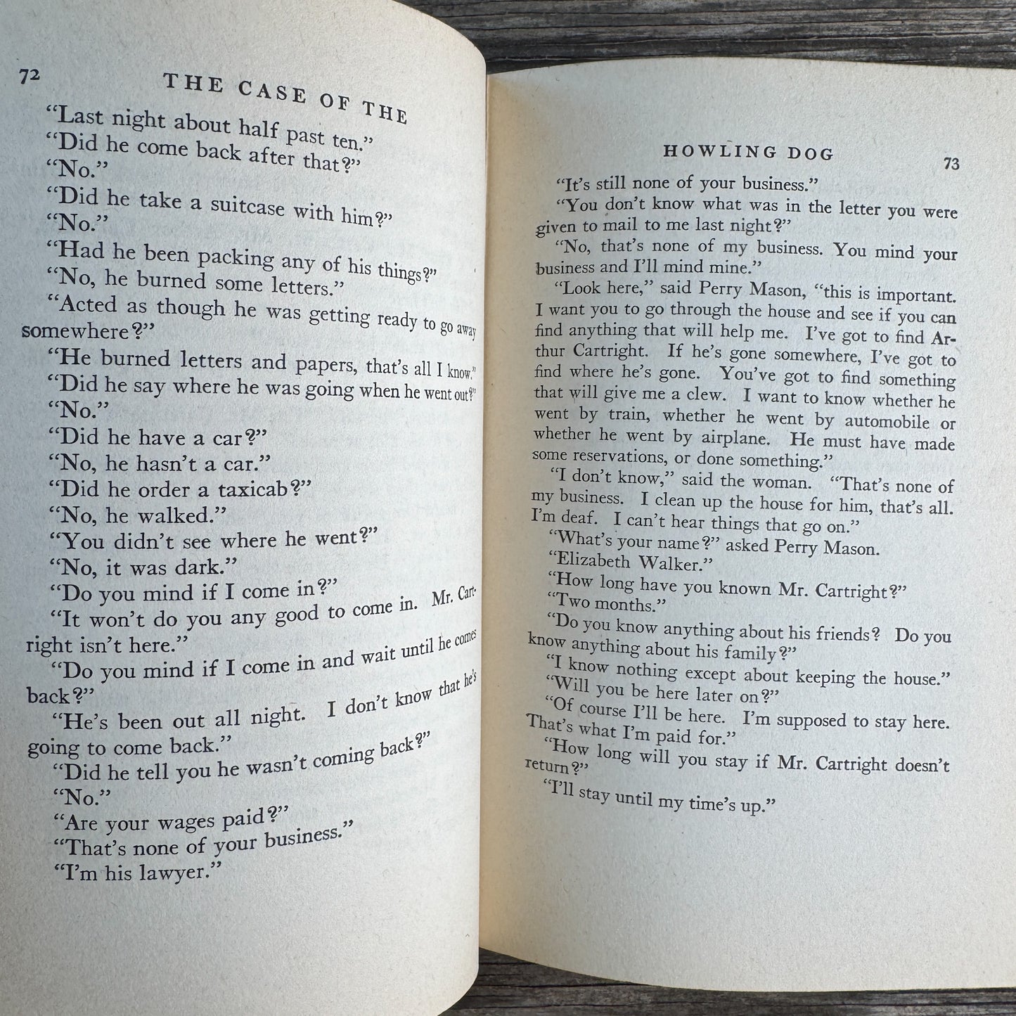The Case of the Howling Dog, Erle Stanley Gardner, 1934