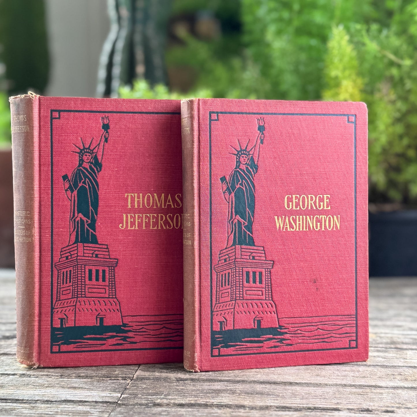 The Life of George Washington & The Life of Thomas Jefferson, Historic Americans Series Set, 1913