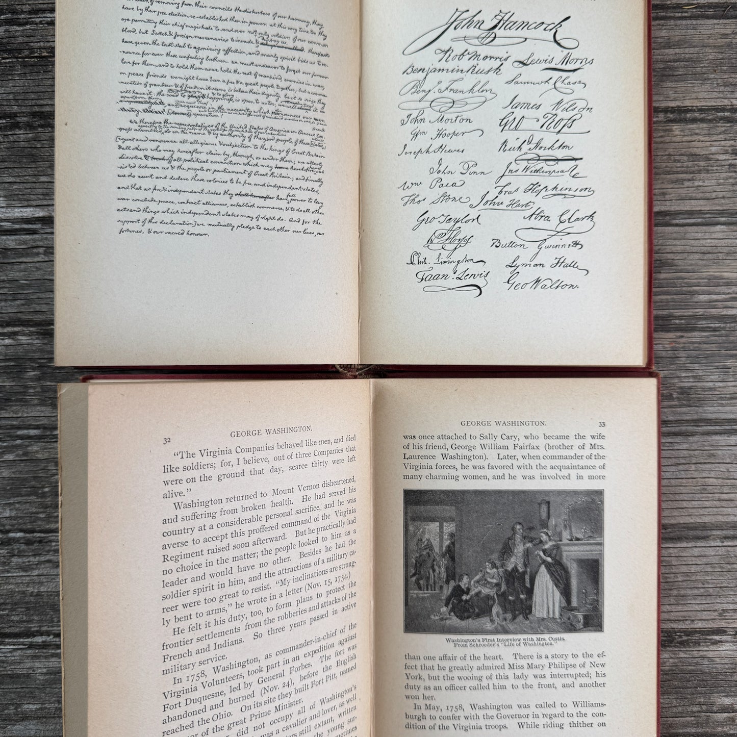 The Life of George Washington & The Life of Thomas Jefferson, Historic Americans Series Set, 1913