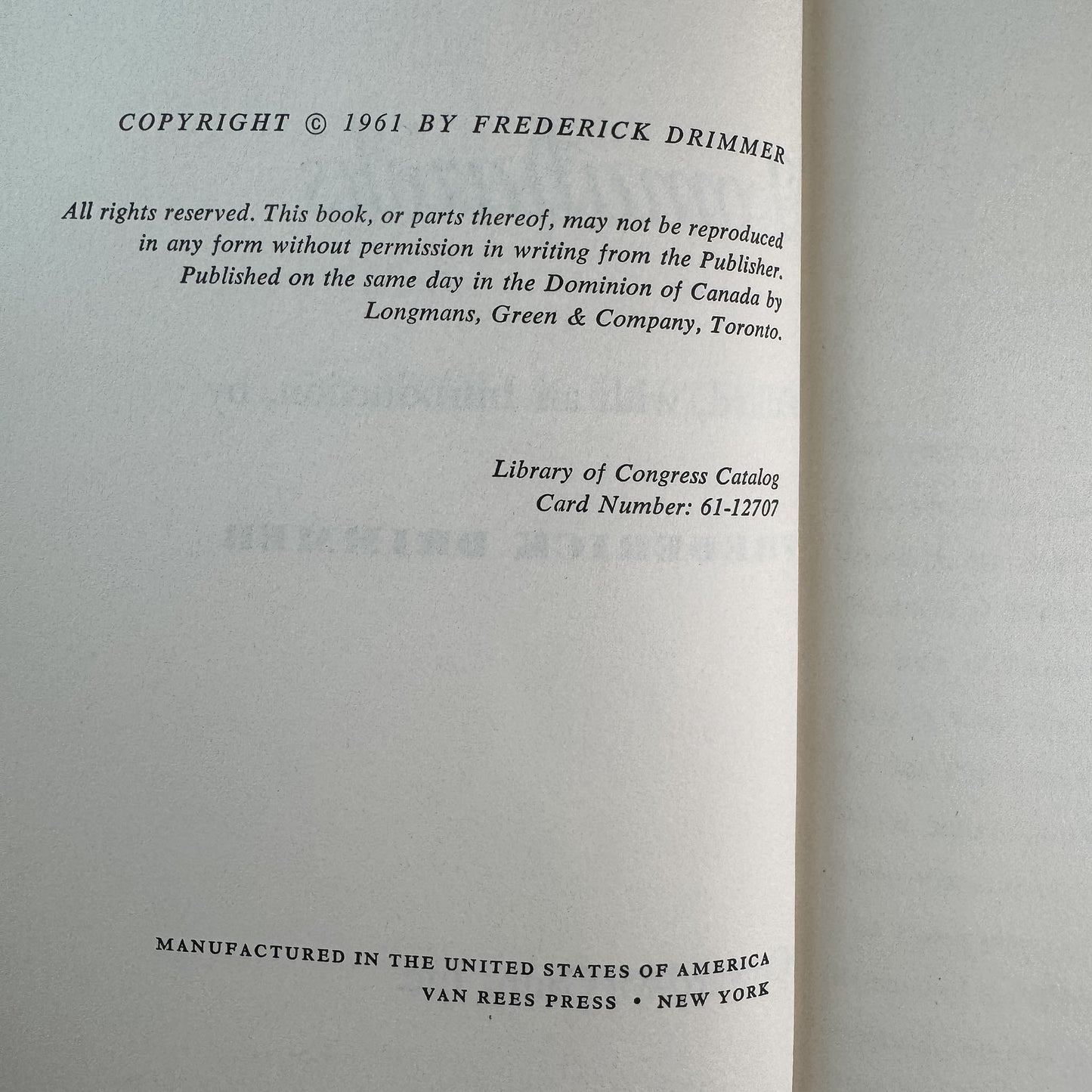 Scalps and Tomahawks: Narratives of Indian Captivity, Frederick Drimmer, 1961