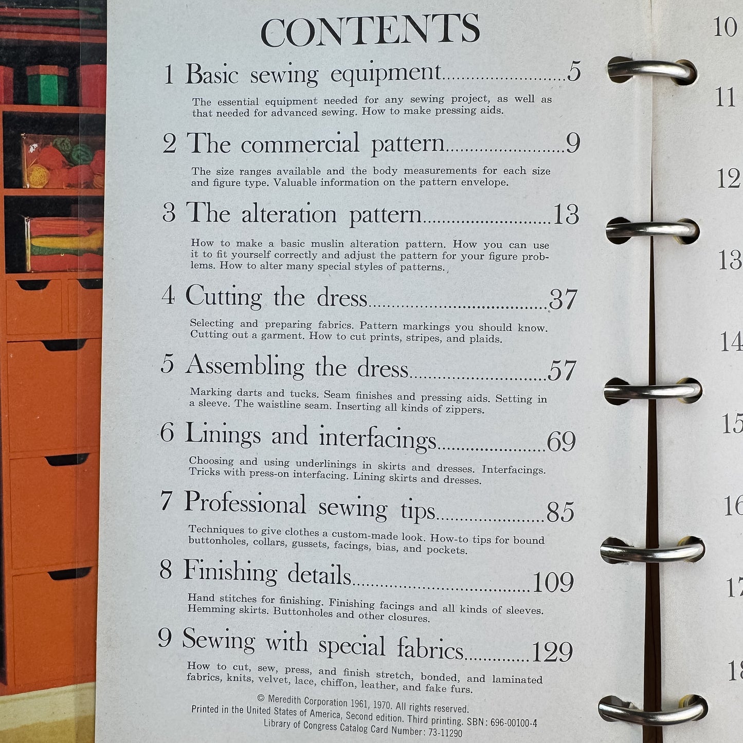The Better Homes and Gardens Sewing Book, Better Homes and Gardens, 1970 — Ring Binder Edition