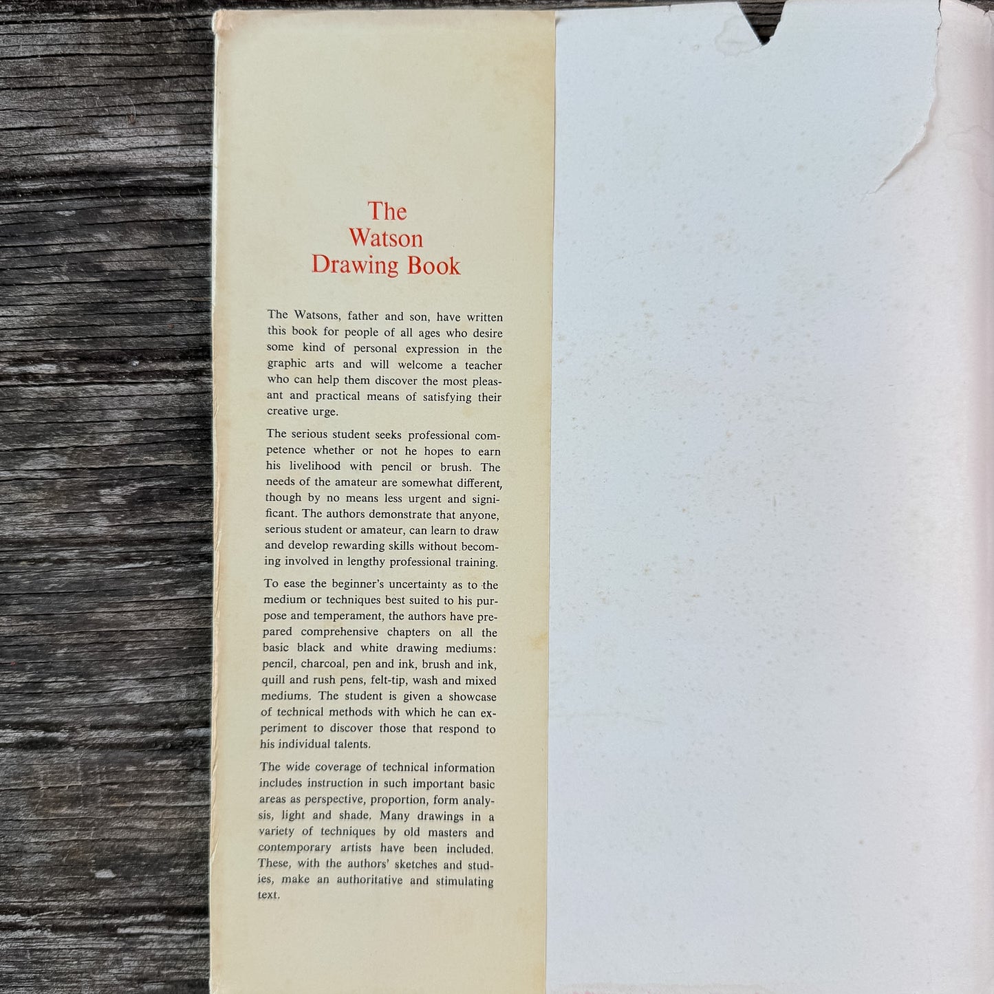 The Watson Drawing Book, Hardcover with Dust Jacket, 1962