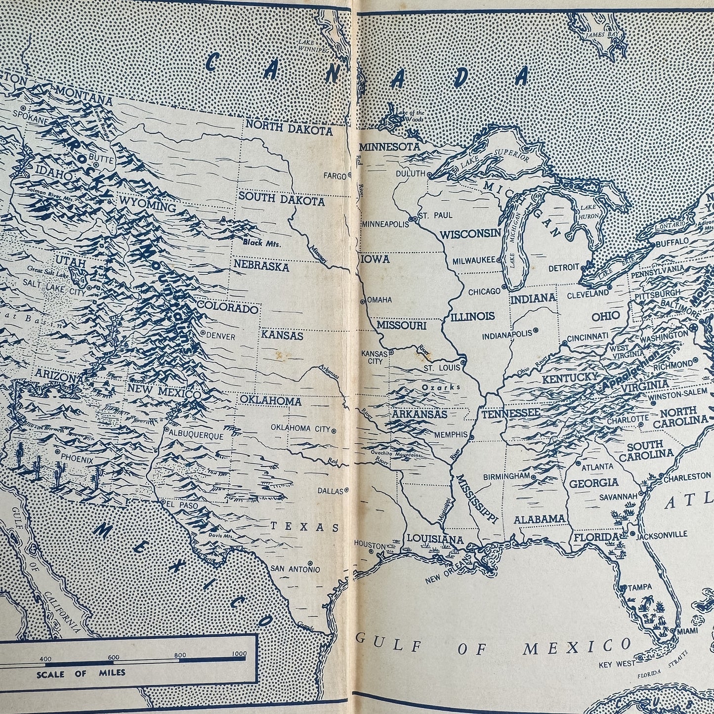 The American Guide, Henry G. Alsberg, 1949 Mid Century US Travel Guide
