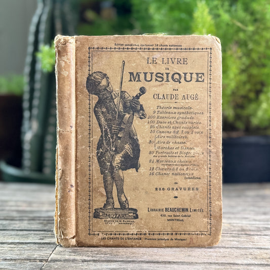 Le Livre de Musique, Claude Augé — French Canadian Music Method