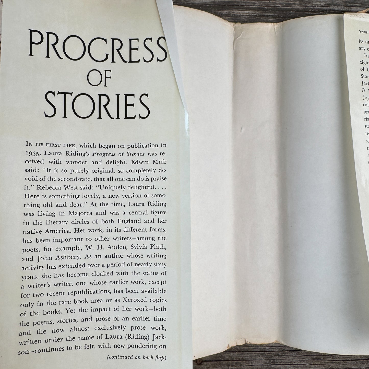 Progress of Stories, Laura Riding, 1982