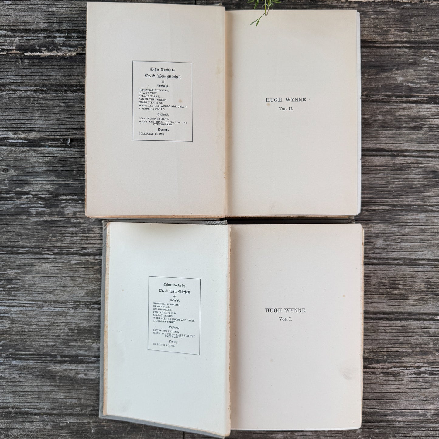 Hugh Wynne, Free Quaker (2 Volumes), S. Weir Mitchell, 1897/1898