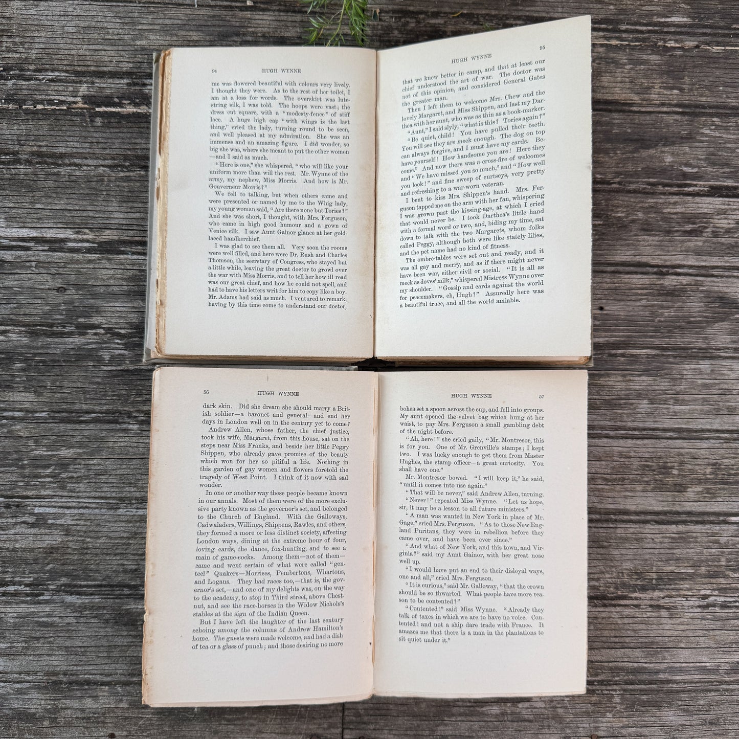 Hugh Wynne, Free Quaker (2 Volumes), S. Weir Mitchell, 1897/1898