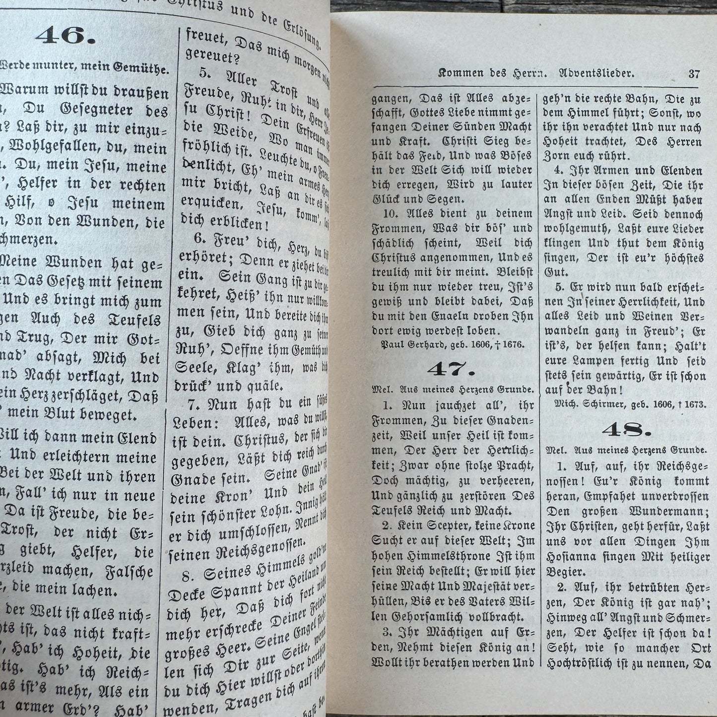 Antique German Evangelical Hymnal, Evangelisches Gesangbuch, Pocket-Sized Slipcased Book, 1899