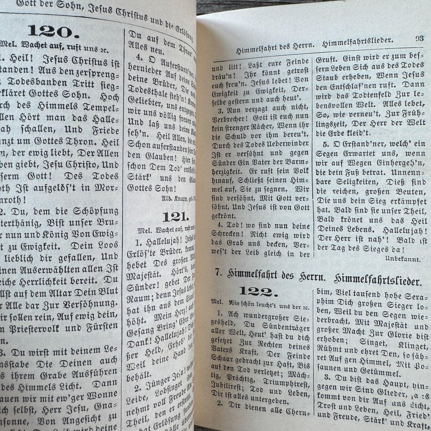 Antique German Evangelical Hymnal, Evangelisches Gesangbuch, Pocket-Sized Slipcased Book, 1899