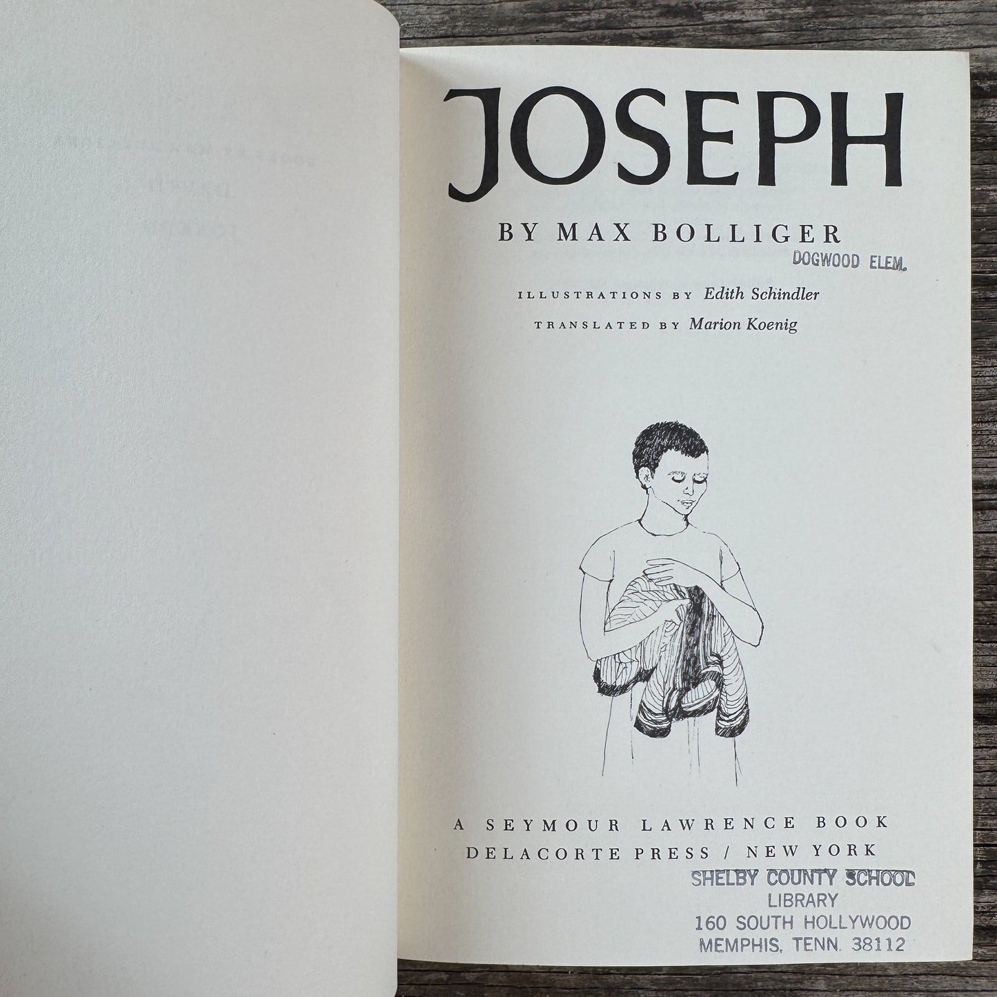 Joseph, Max Bolliger, 1971, Rare Children's Bible Story Retelling